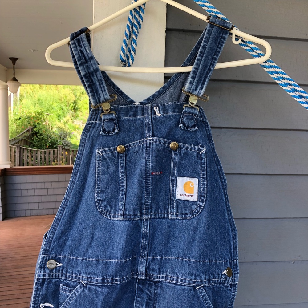 Carhartt denim overalls!